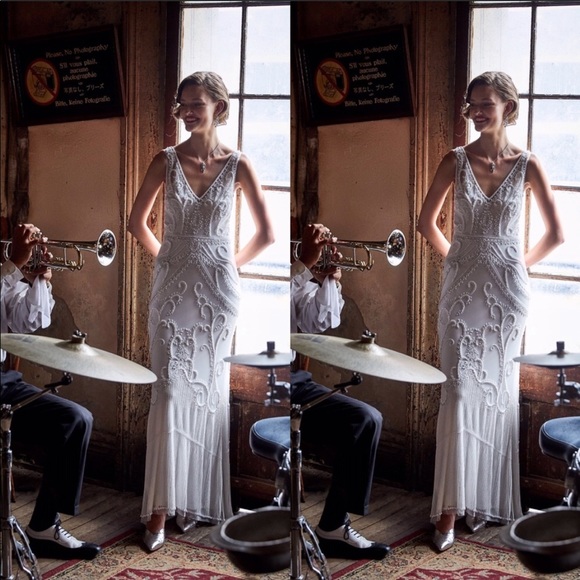 Anthropologie x BHLDN Sorrento Embellished Dress - Picture 6 of 12